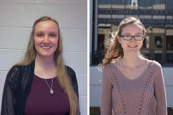 Composite image of Class of 2022 Valedictorians Carissa Andrews and Anna Jordan